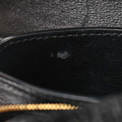 Balenciaga Shiny Calfskin Crocodile Embossed Small B Bag Black 10 of 12