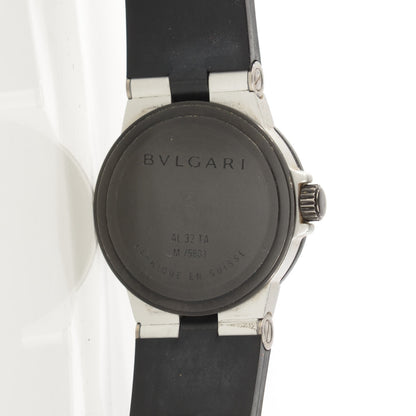 Bulgari Aluminum Rubber 32mm Diagono Quartz Watch 3 of 6