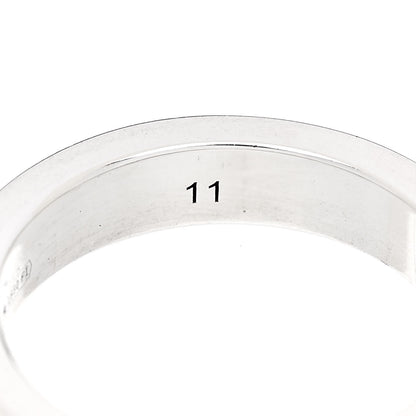 Gucci Sterling Silver Narrow GucciGhost Hamlet Skull Ring 50 5.5 6 of 6