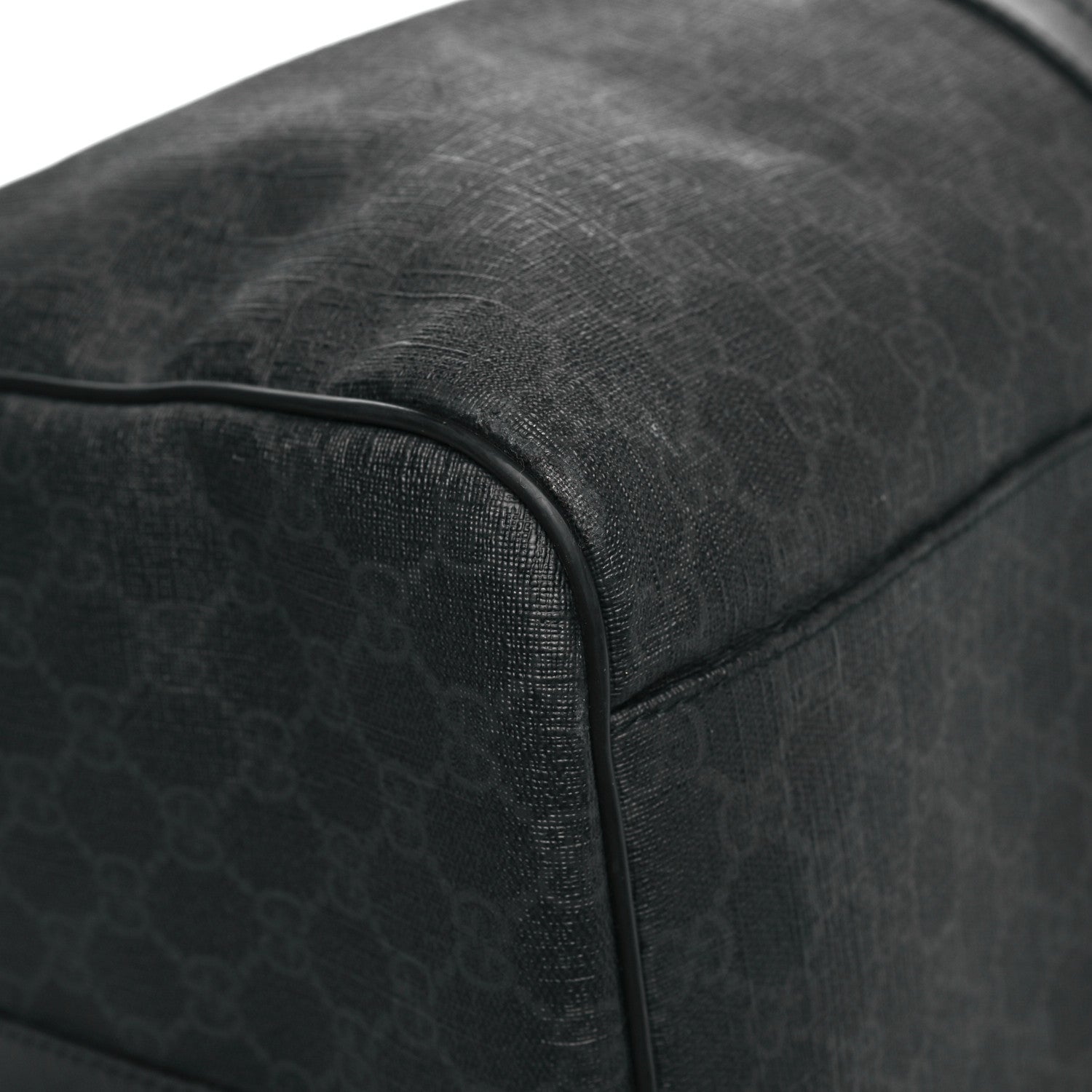 Gucci GG Supreme Monogram Medium Carry-On Duffle Bag Black Grey 9 of 12