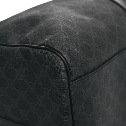 Gucci GG Supreme Monogram Medium Carry-On Duffle Bag Black Grey 9 of 12