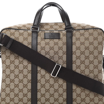 Gucci Monogram Briefcase Dark Brown 9 of 11