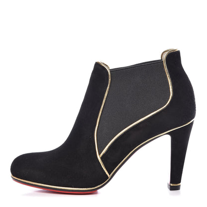 Christian Louboutin Veau Velours Loulouboot 85 Ankle Boots 37.5 Black 1 of 10