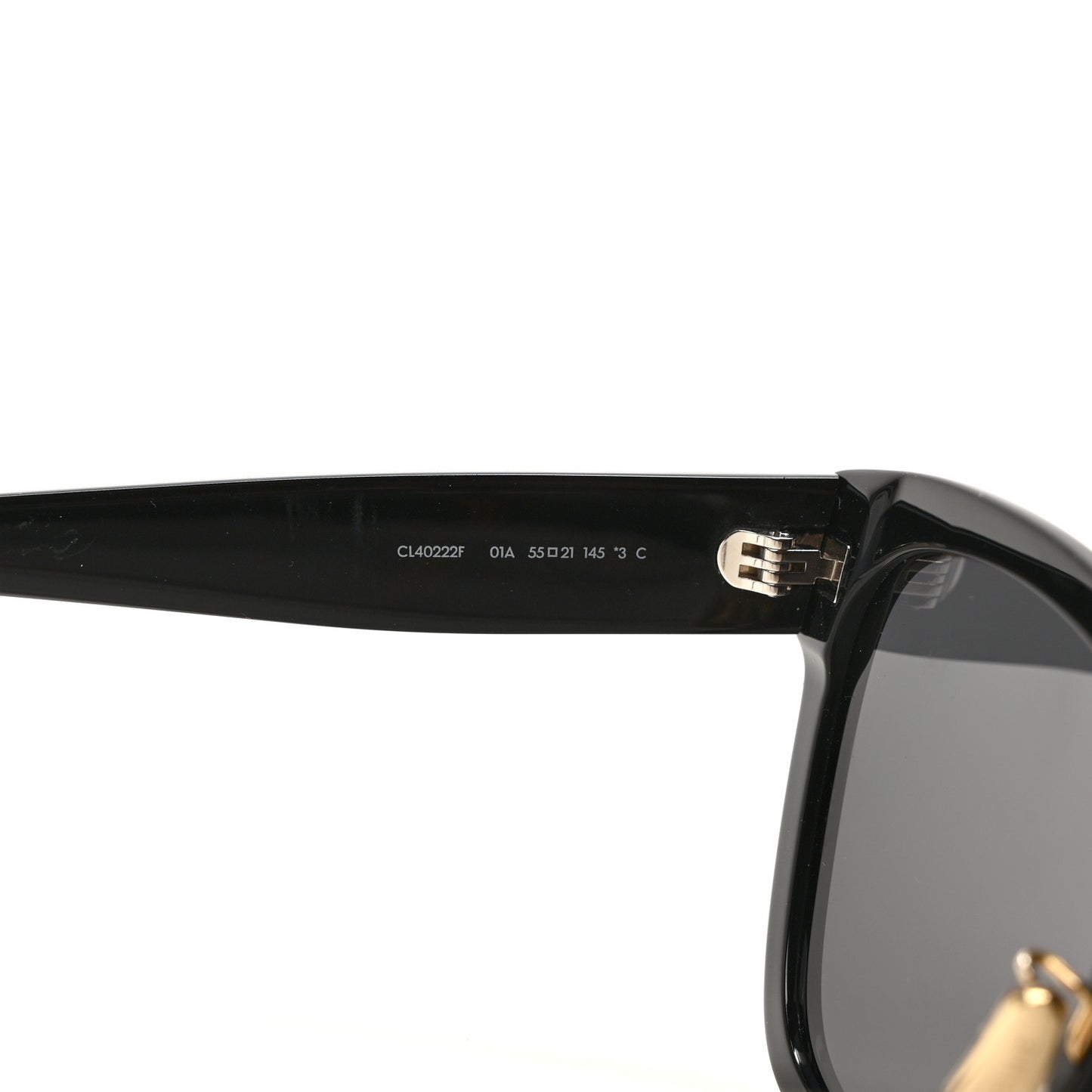 Acetate Triomphe Sunglasses CL40222F Black