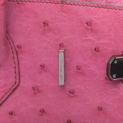 Hermes Ostrich Birkin 35 Fuchsia 14 of 36