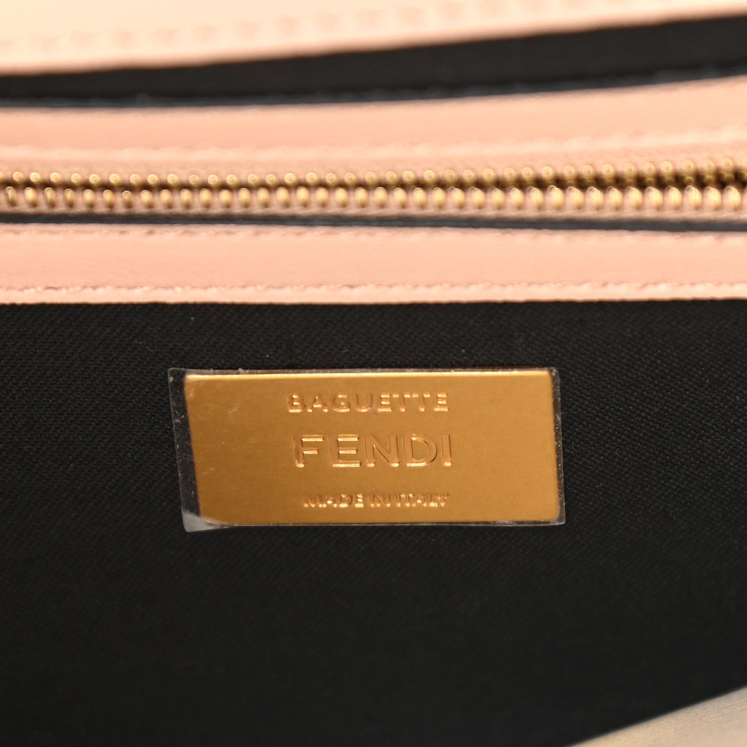 Fendi Nappa Apolo Bi-Color Chain Baguette Rosa Quarzo Black 6 of 9