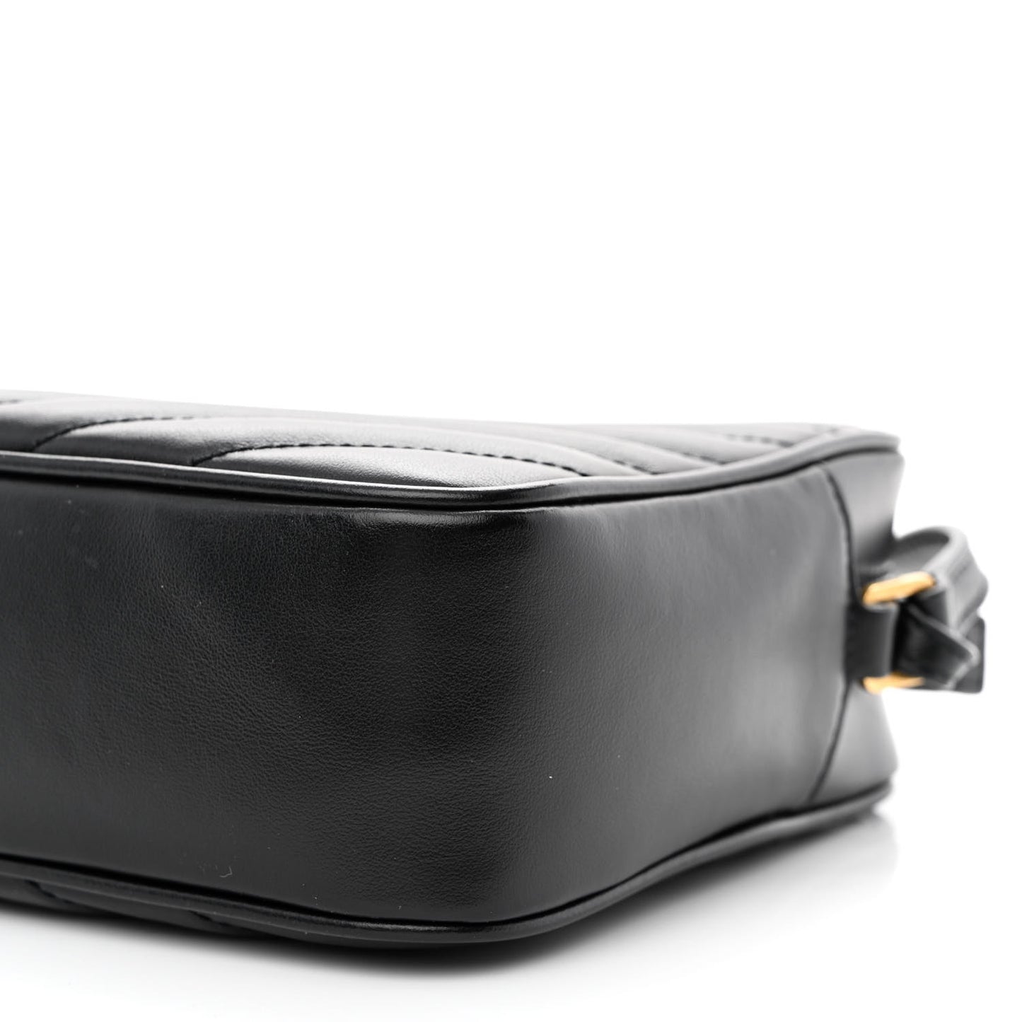 Calfskin Matelasse Monogram Lou Camera Bag Black