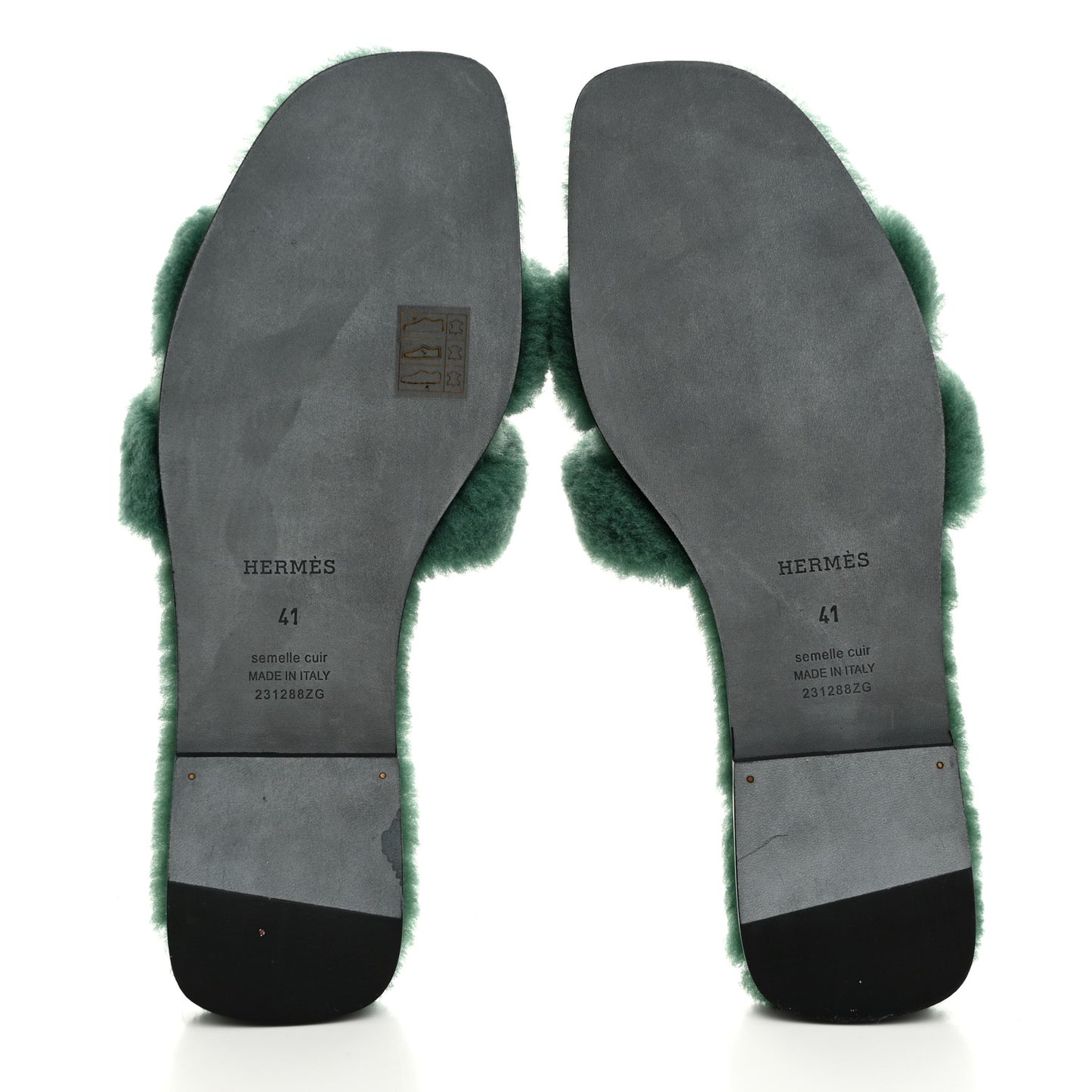 Woolskin Oran Sandals 41 Vert Anglais