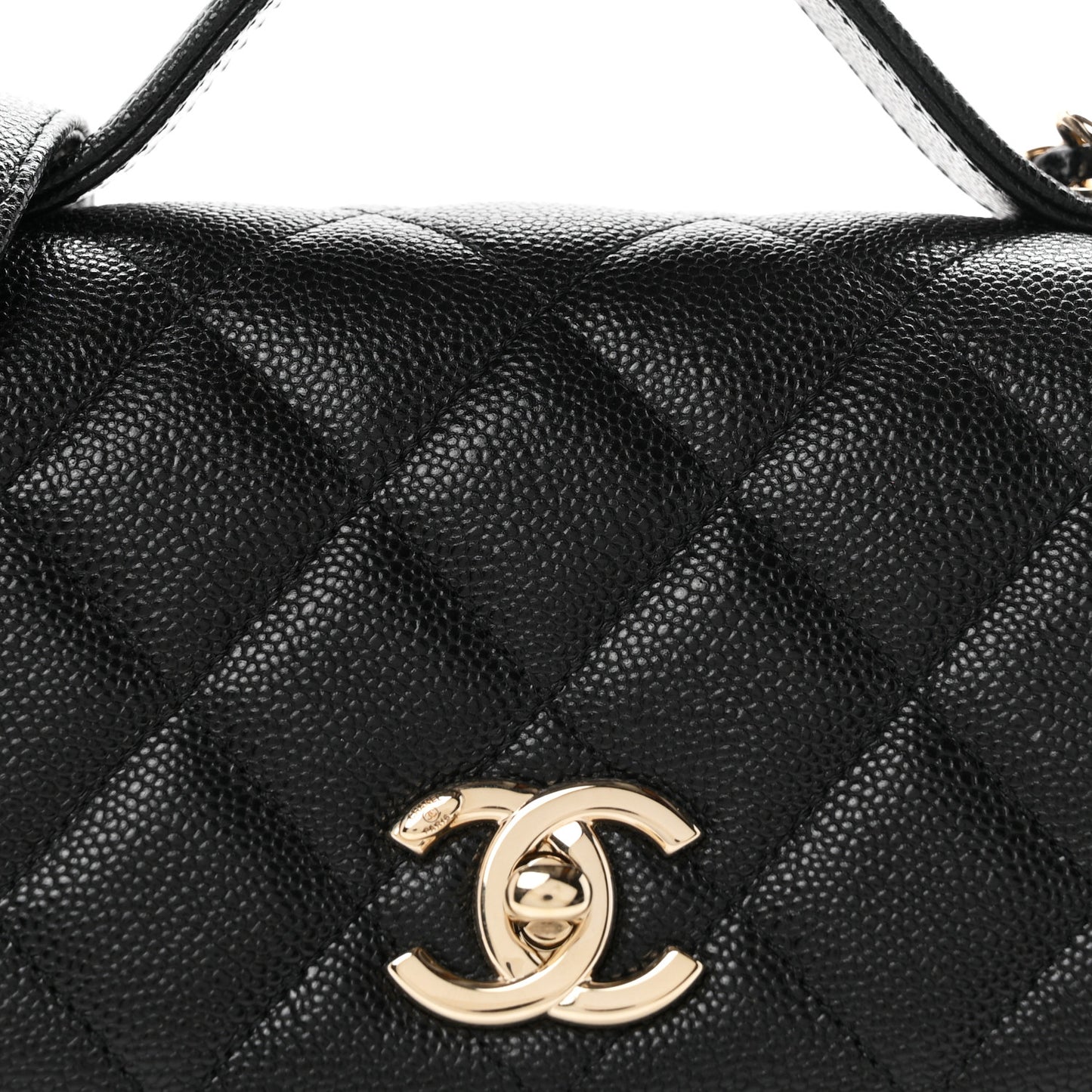 Caviar Quilted Small Business Affinity Flap Black