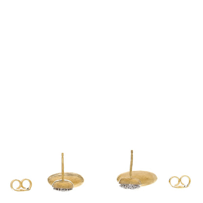 Marco Bicego 18K Yellow Gold Diamond Siviglia Drop Earrings 3 of 4