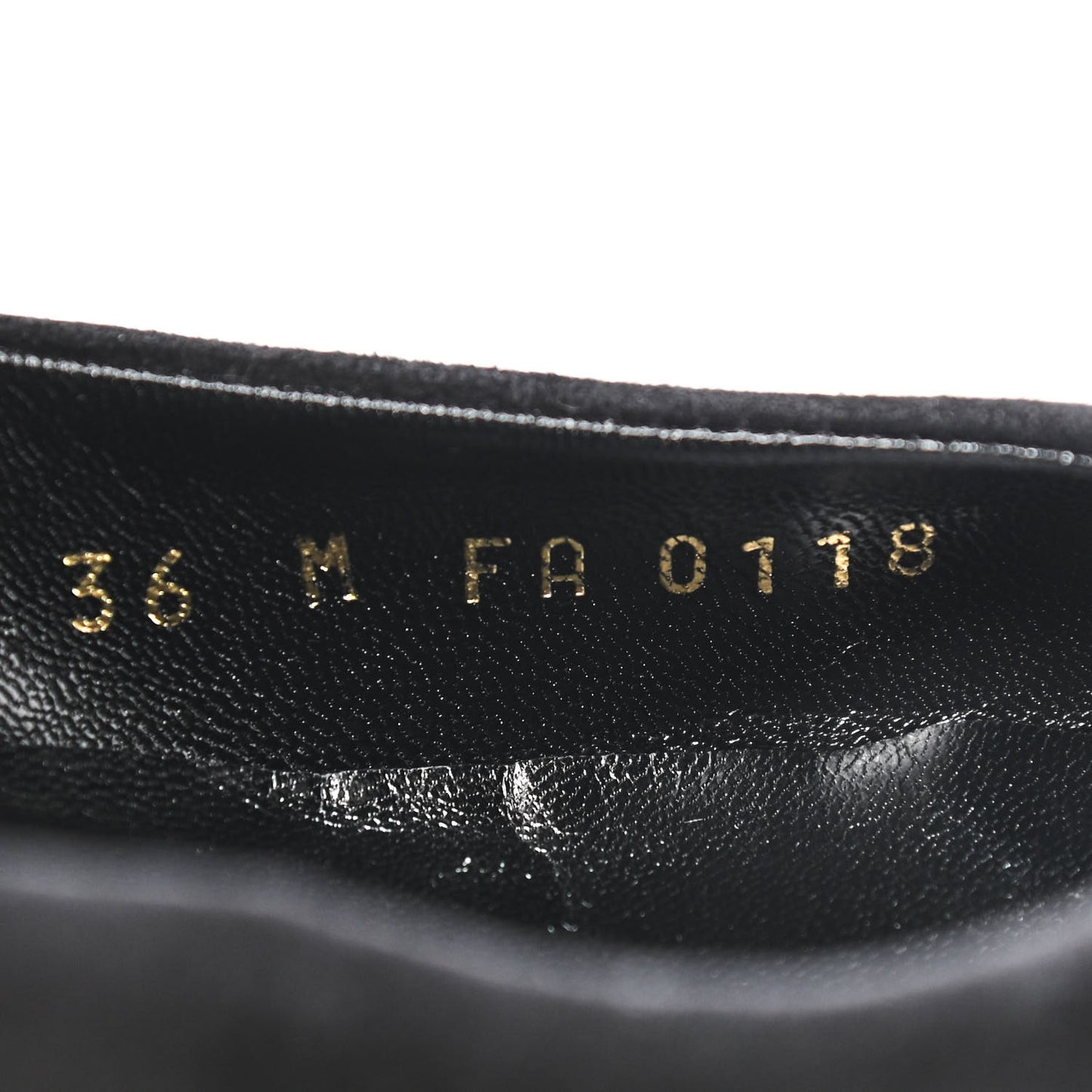 Suede Monogram Uniformes Ballet Flats 36 Black
