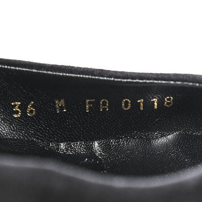 Louis Vuitton Suede Monogram Uniformes Ballet Flats 36 Black 8 of 8