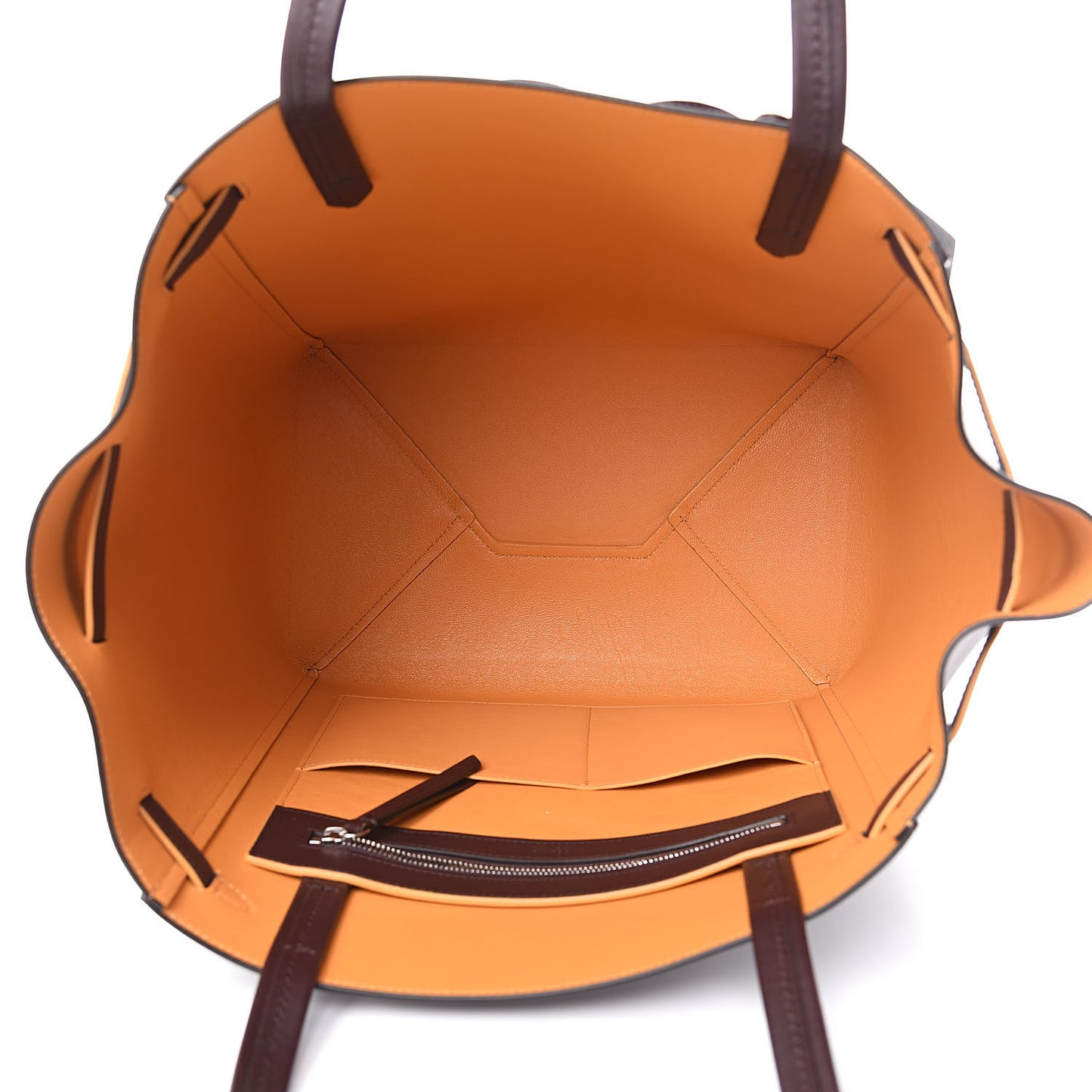 Smooth Calfskin Small Tassel Cabas Phantom Burgundy