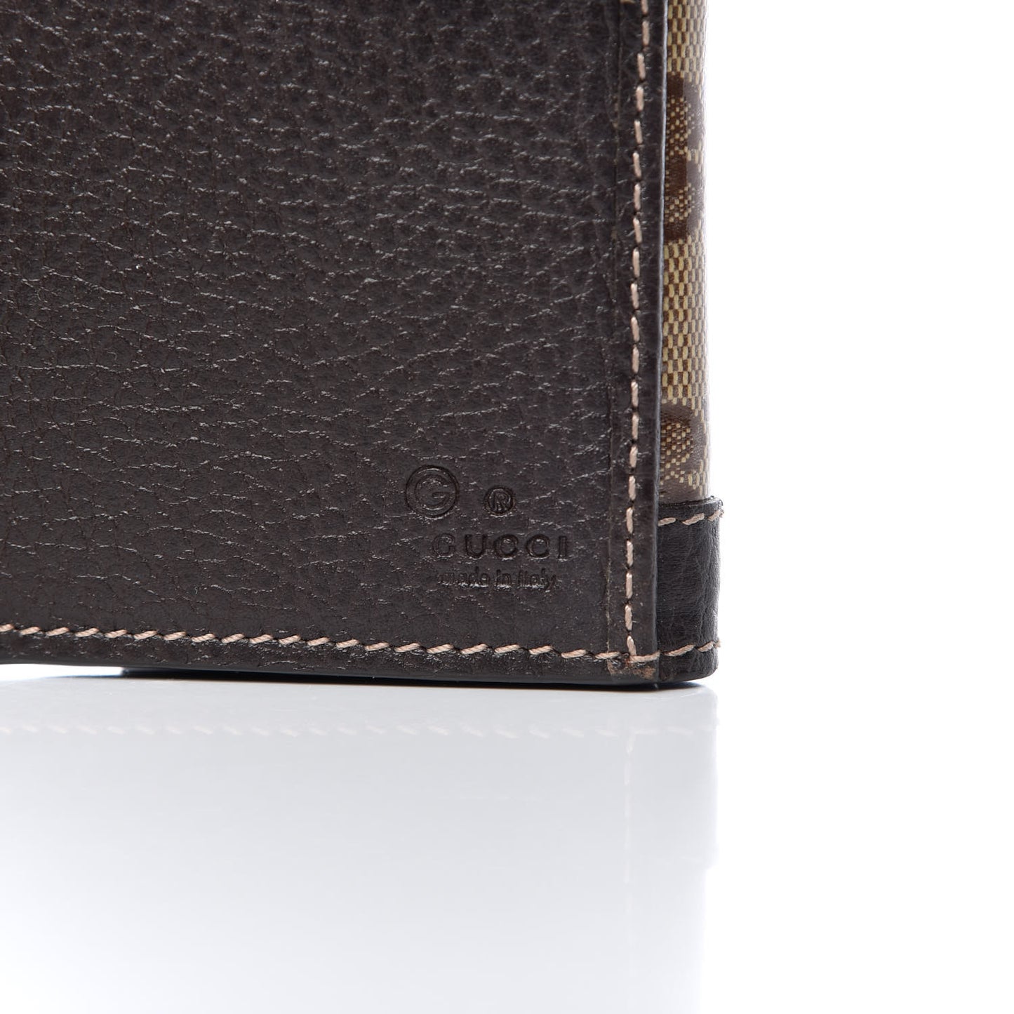 Crystal Monogram Continental Charmy Wallet Brown