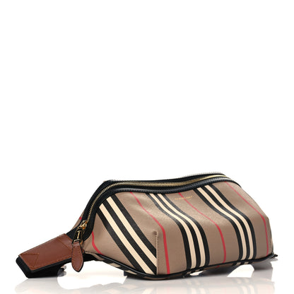 Burberry E-Canvas Icon Stripe Sonny Bum Bag Archive Beige 4 of 7