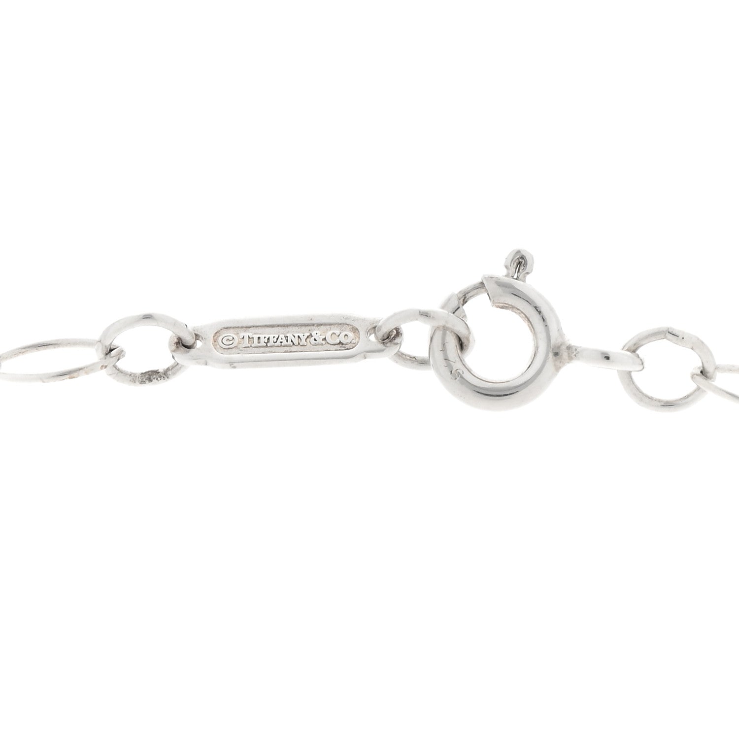 Tiffany Sterling Silver Oval Link Chain Necklace 3 of 4