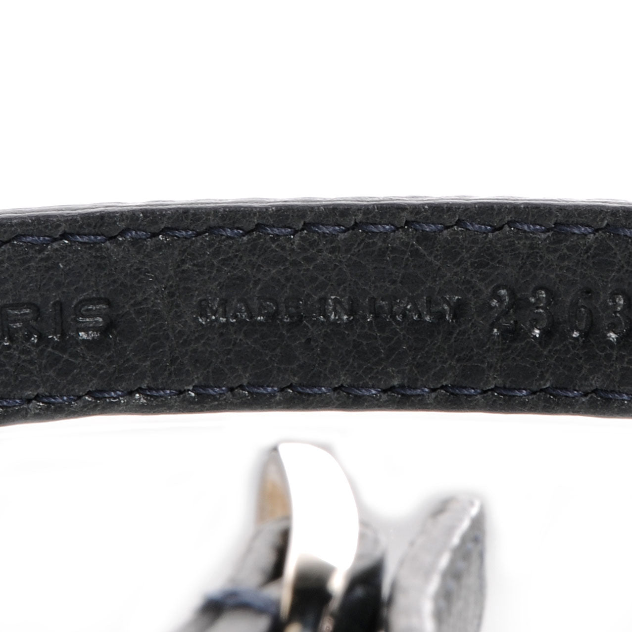 Agneau Giant 12 Silver Hardware Triple Tour Bracelet Small Anthracite