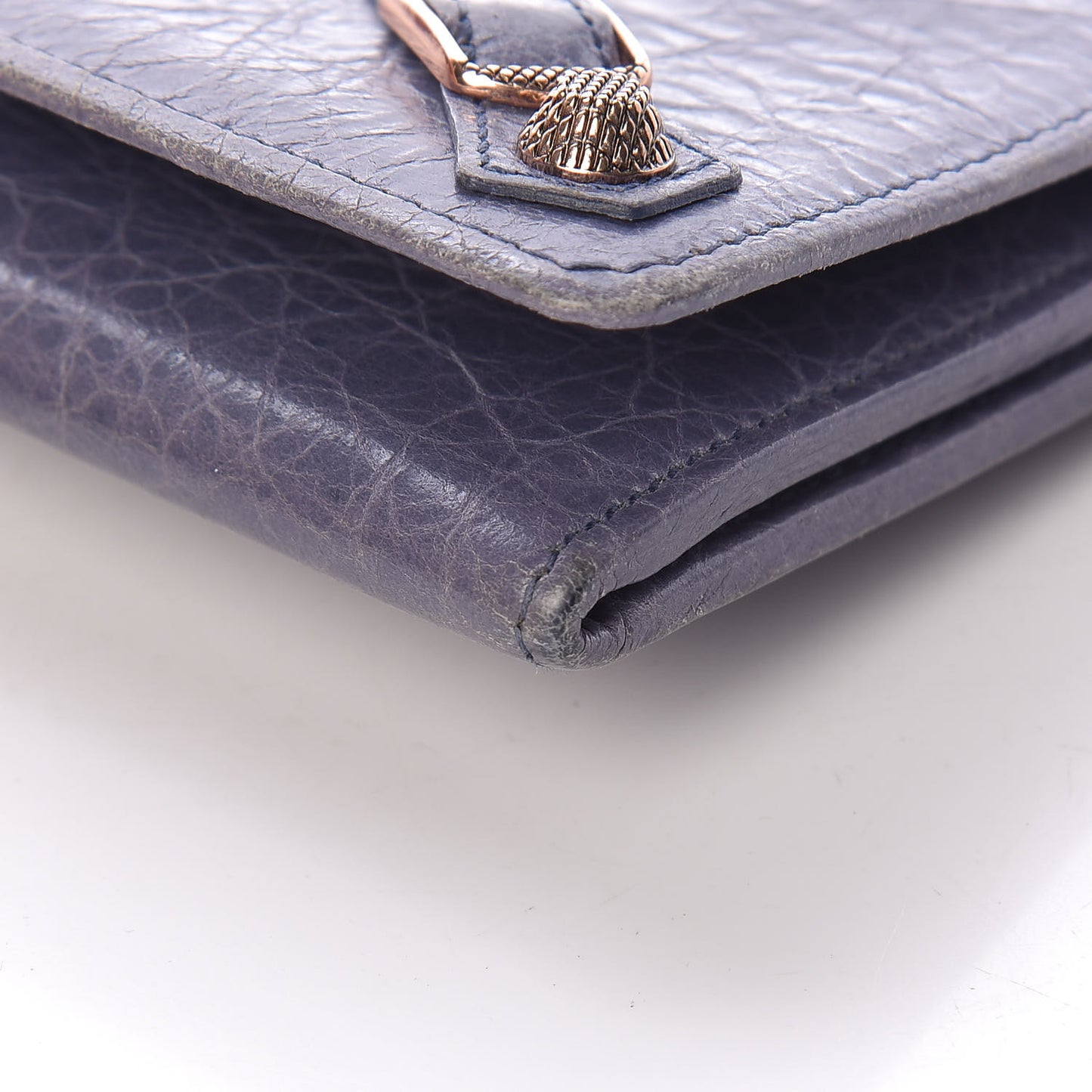 Agneau Giant 12 Rose Gold Hardware Money Wallet Jacynthe