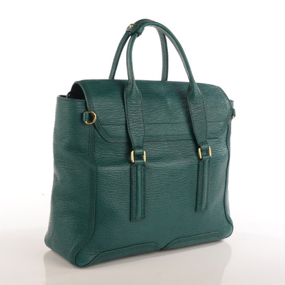 3.1 Phillip Lim 3.1 Textured Leather Large Pashli Satchel Jade 3 of 9