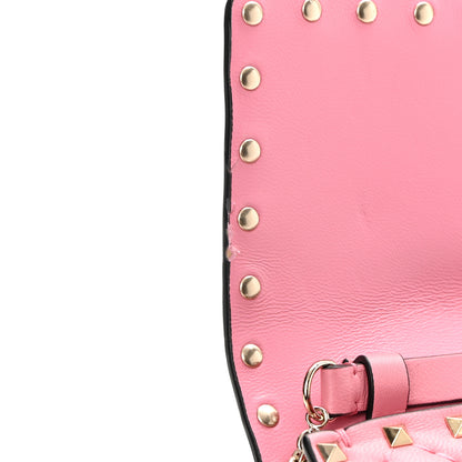 Valentino Garavani Nappa Rockstud Spike Wallet On Chain Paradise Rose 10 of 11