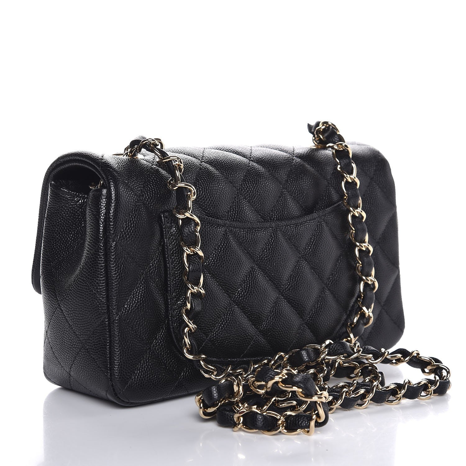 Chanel Caviar Quilted Mini Rectangular Flap Black 3 of 8