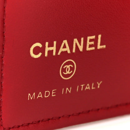 Chanel Caviar Quilted Passport Holder Red 7 of 10