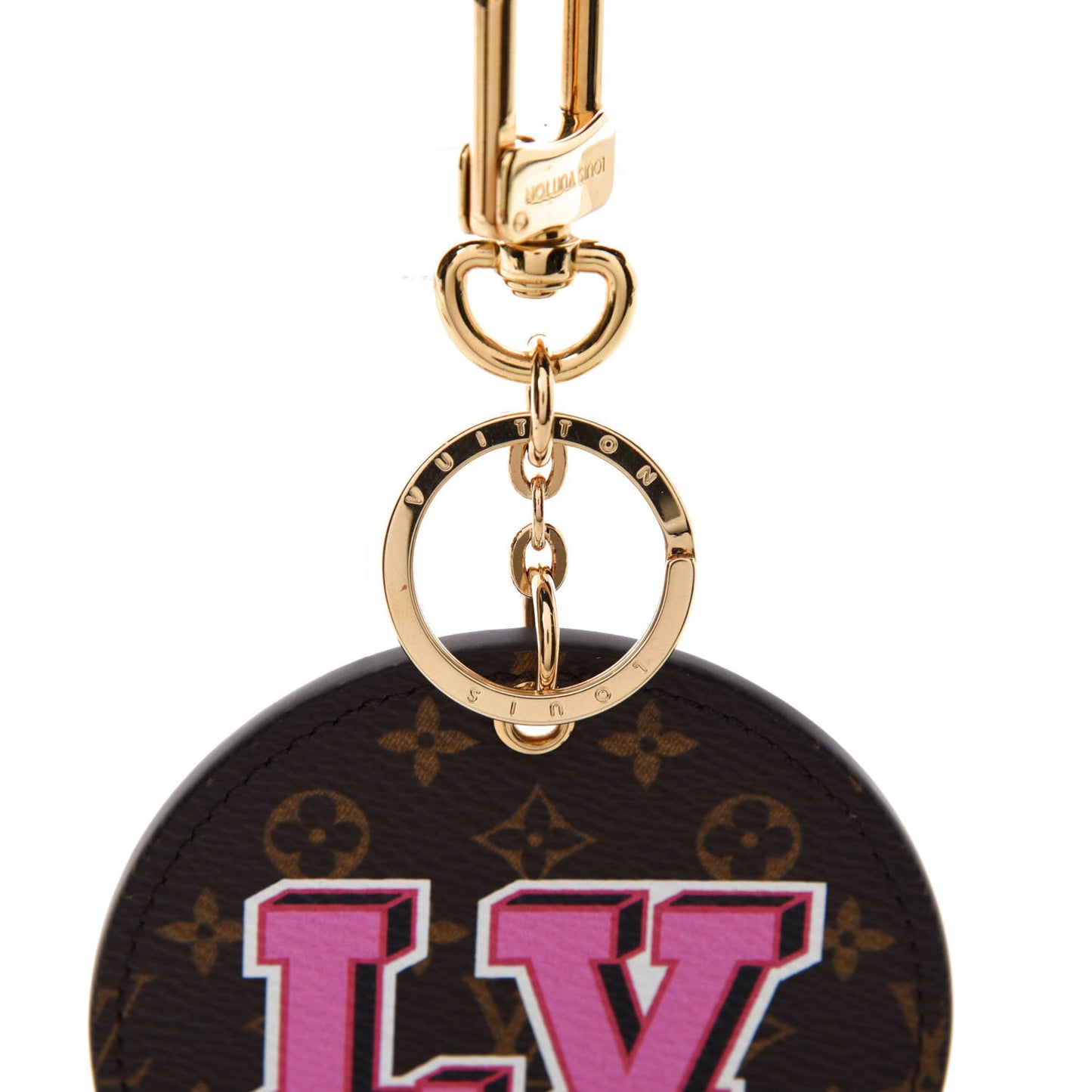 Monogram Stories Bag Charm Key Holder