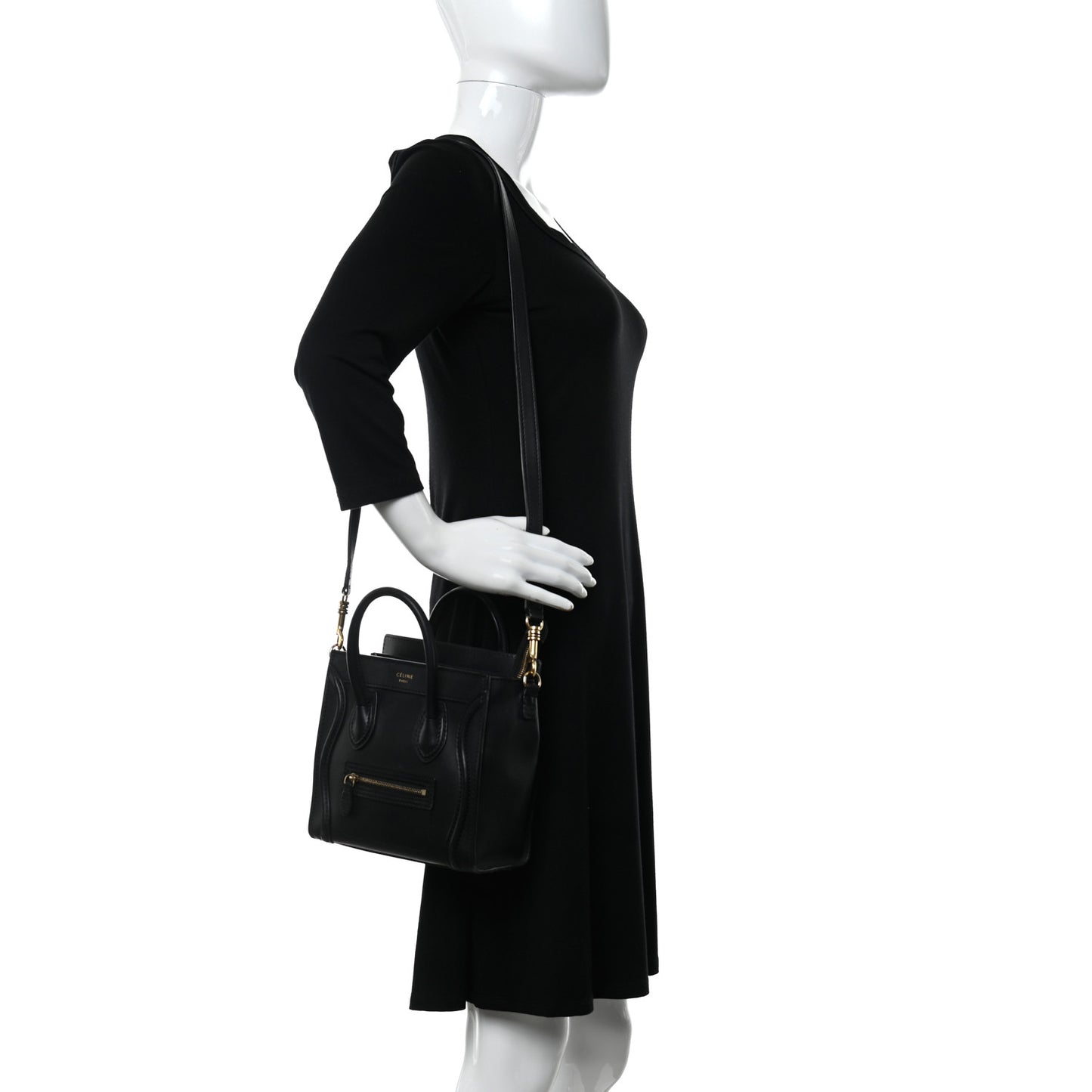 Smooth Calfskin Nano Luggage Black