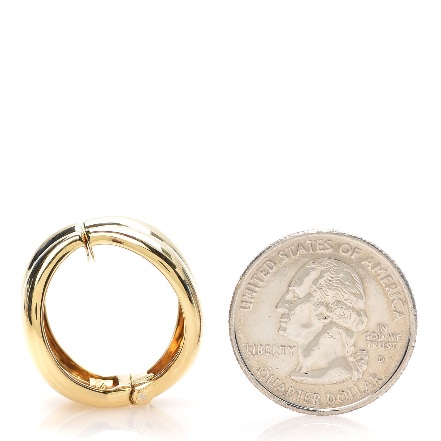 18K Yellow Gold Daniella Huggie Clip-On Earrings