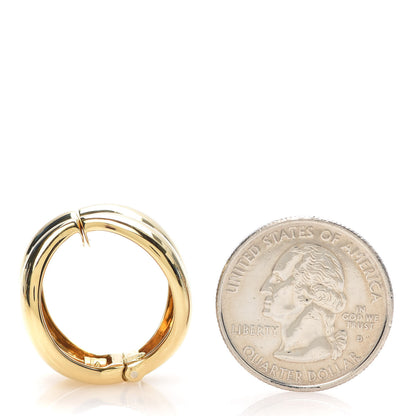 Tiffany 18K Yellow Gold Daniella Huggie Clip-On Earrings 2 of 4