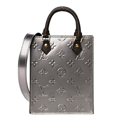Louis Vuitton Vernis Monogram Petit Sac Plat Taupe Metallise 1 of 10