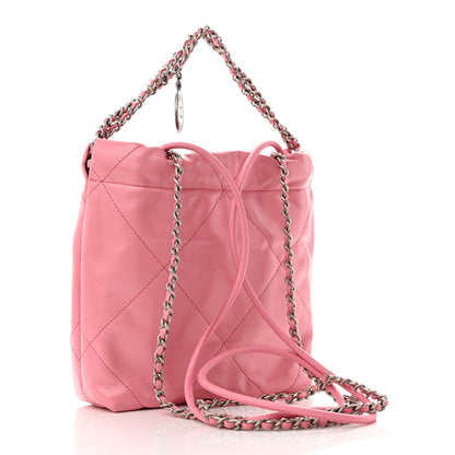 Chanel Shiny Calfskin Quilted Mini Chanel 22 Pink 3 of 11