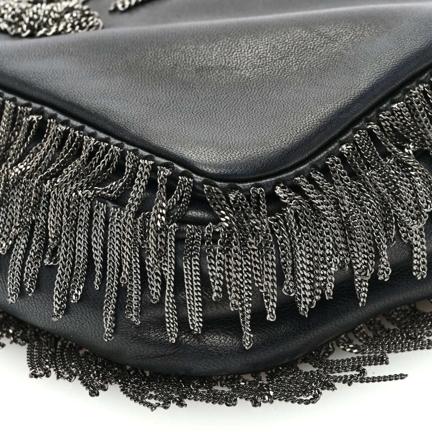 Chanel Lambskin Rock And Cabaret Chain Fringe Flap Black 10 of 11