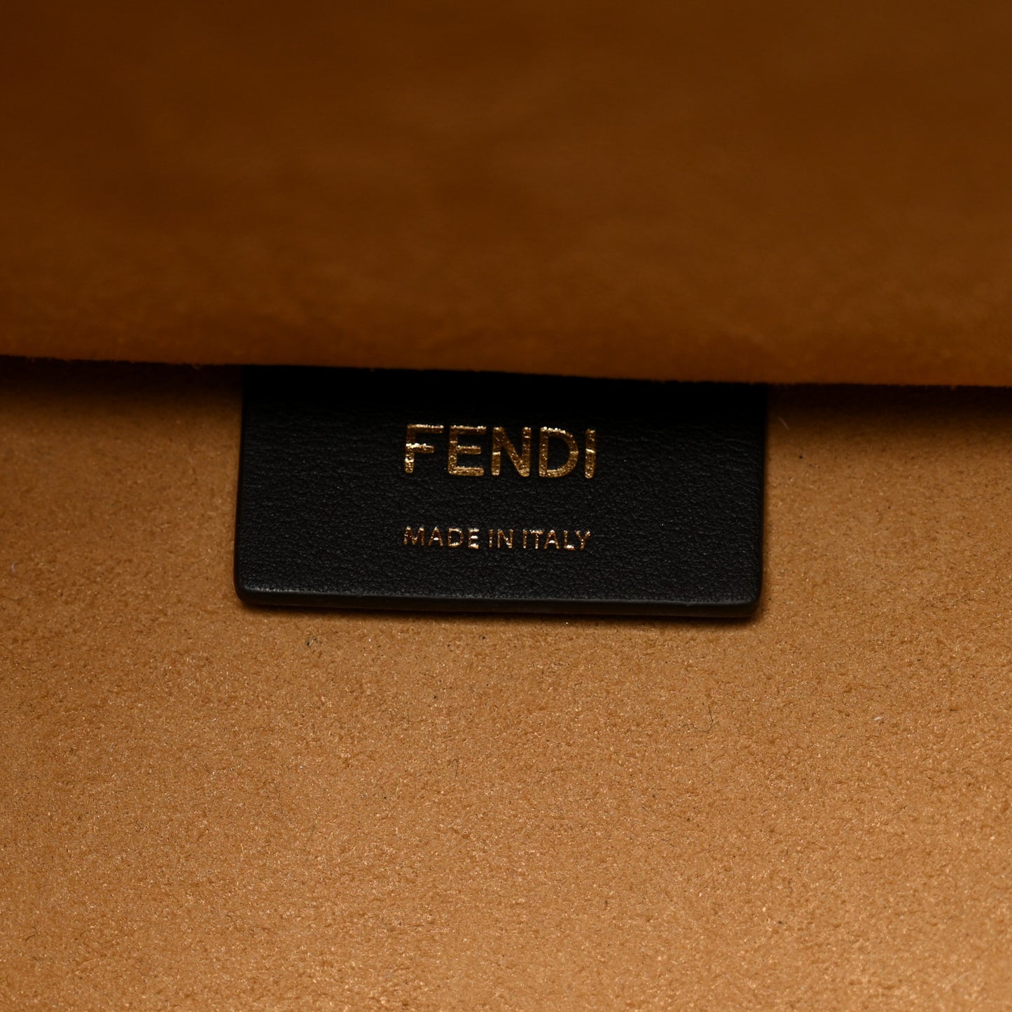 Woven Fabric Calfskin FF Medium Fendi Sunshine Shopper Tote Natural White Dark Honey