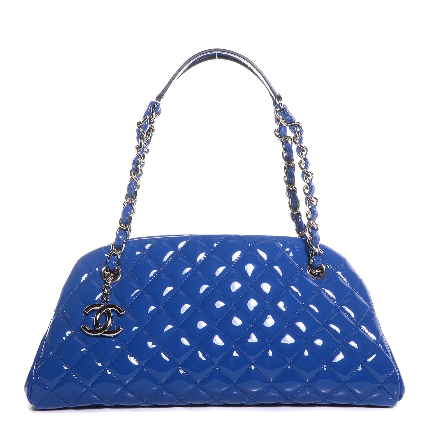 Patent Quilted Medium Just Mademoiselle Blue