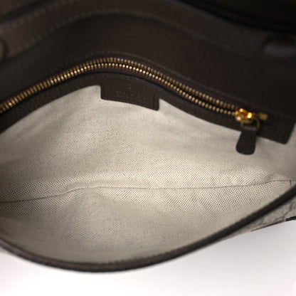 Gucci GG Supreme Monogram Textured Dollar Calfskin Blondie Chain Shoulder Flap Bag Beige Ebony New Acero 4 of 8