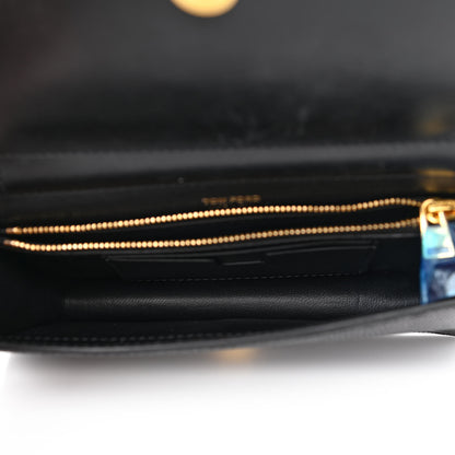 Tom Ford Calfskin Lizard Embossed Mini TF Bag Black 5 of 11