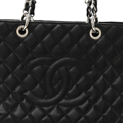 Chanel Caviar Quilted Grand Shopping Tote GST Black 8 of 12