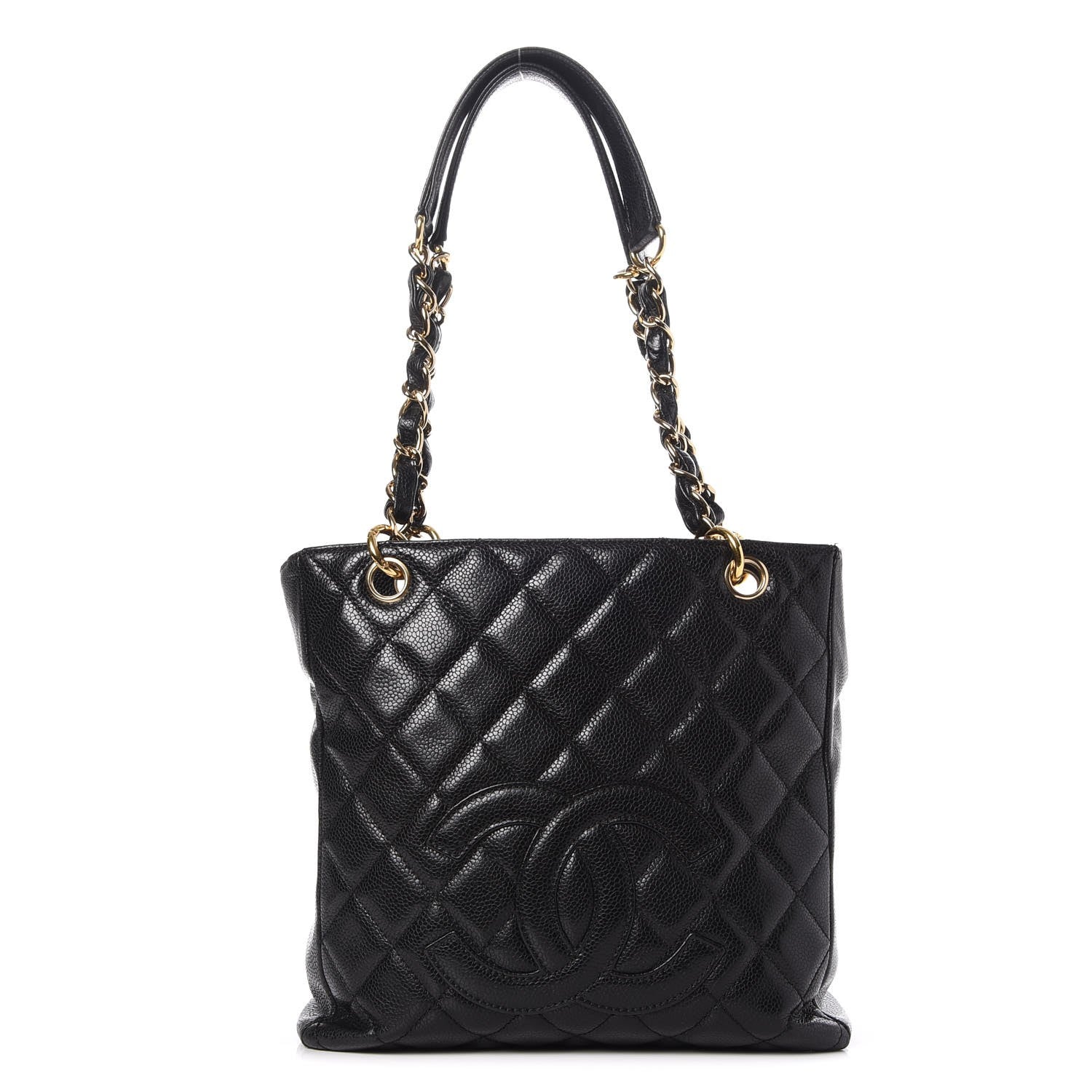 Chanel Caviar Quilted Petit Shopping Tote PST Black 1 of 11