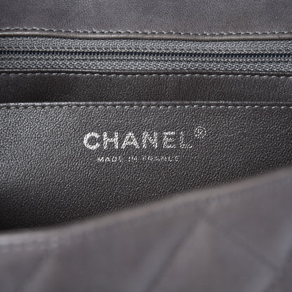 Chanel Lambskin Quilted Jumbo Single Flap Dark Grey 7 of 16
