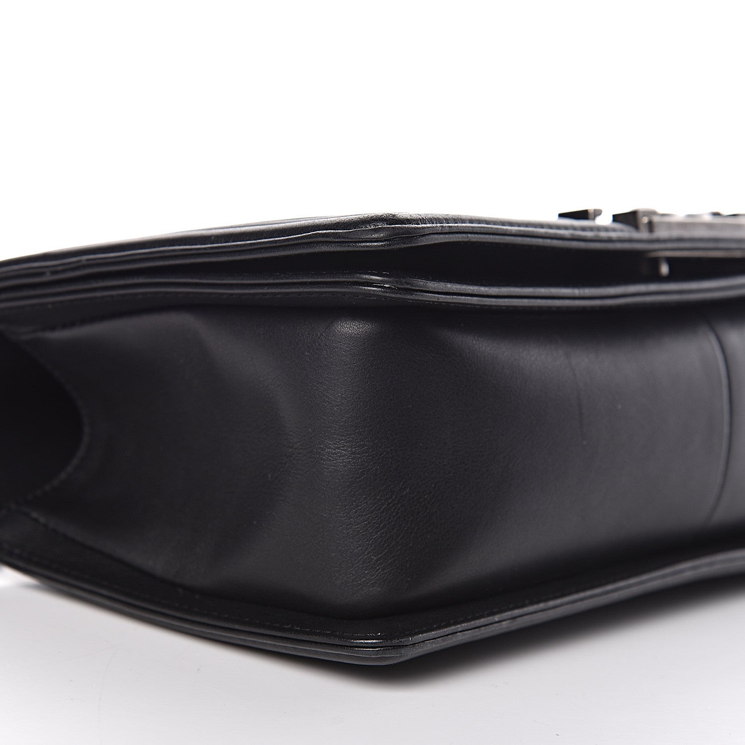 Chanel Lambskin Chevron Medium Boy Flap Black 12 of 16