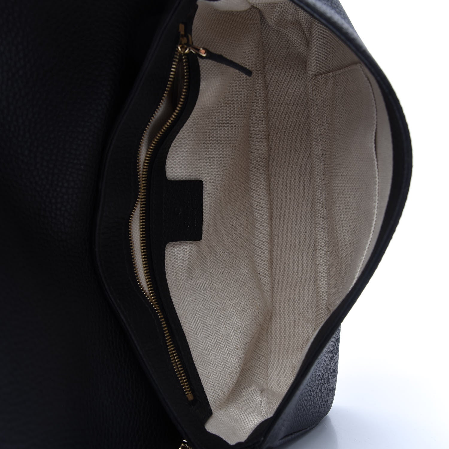 Gucci Pebbled Calfskin Medium Soho Flap Crossbody Black 5 of 10
