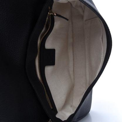 Gucci Pebbled Calfskin Medium Soho Flap Crossbody Black 5 of 10