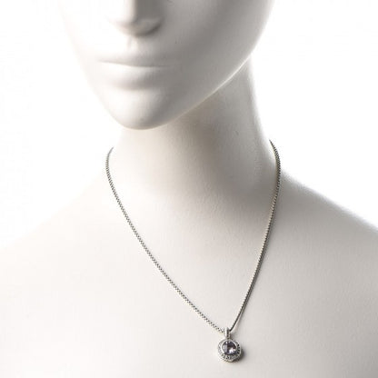 David Yurman Sterling Silver Lavender Amethyst Diamond 8mm Petite Cerise Pendant Necklace 2 of 6