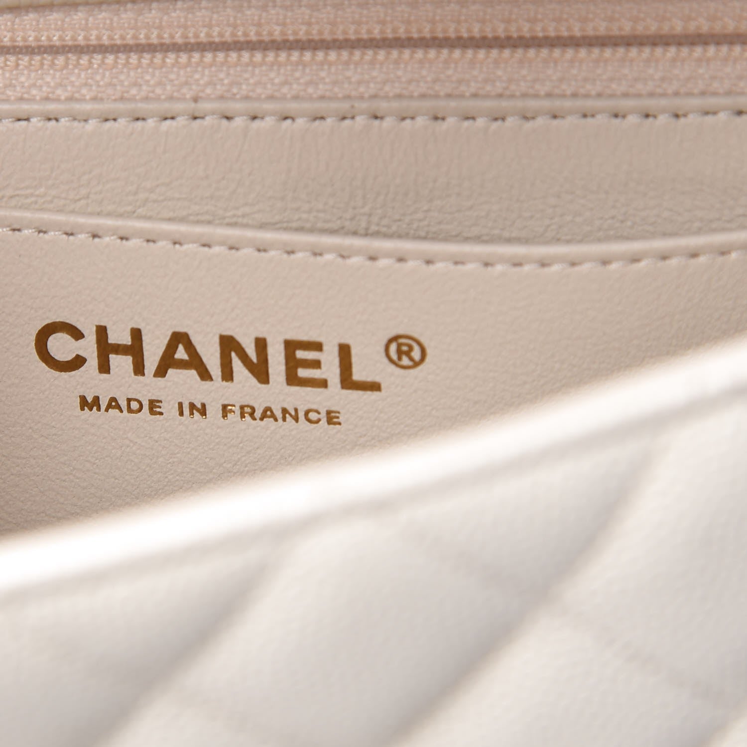 Chanel Caviar Quilted Mini Rectangular Flap White 6 of 8