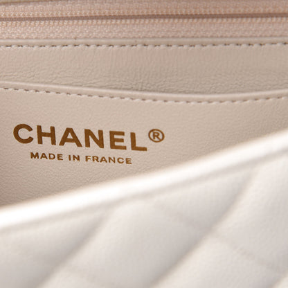 Chanel Caviar Quilted Mini Rectangular Flap White 6 of 8