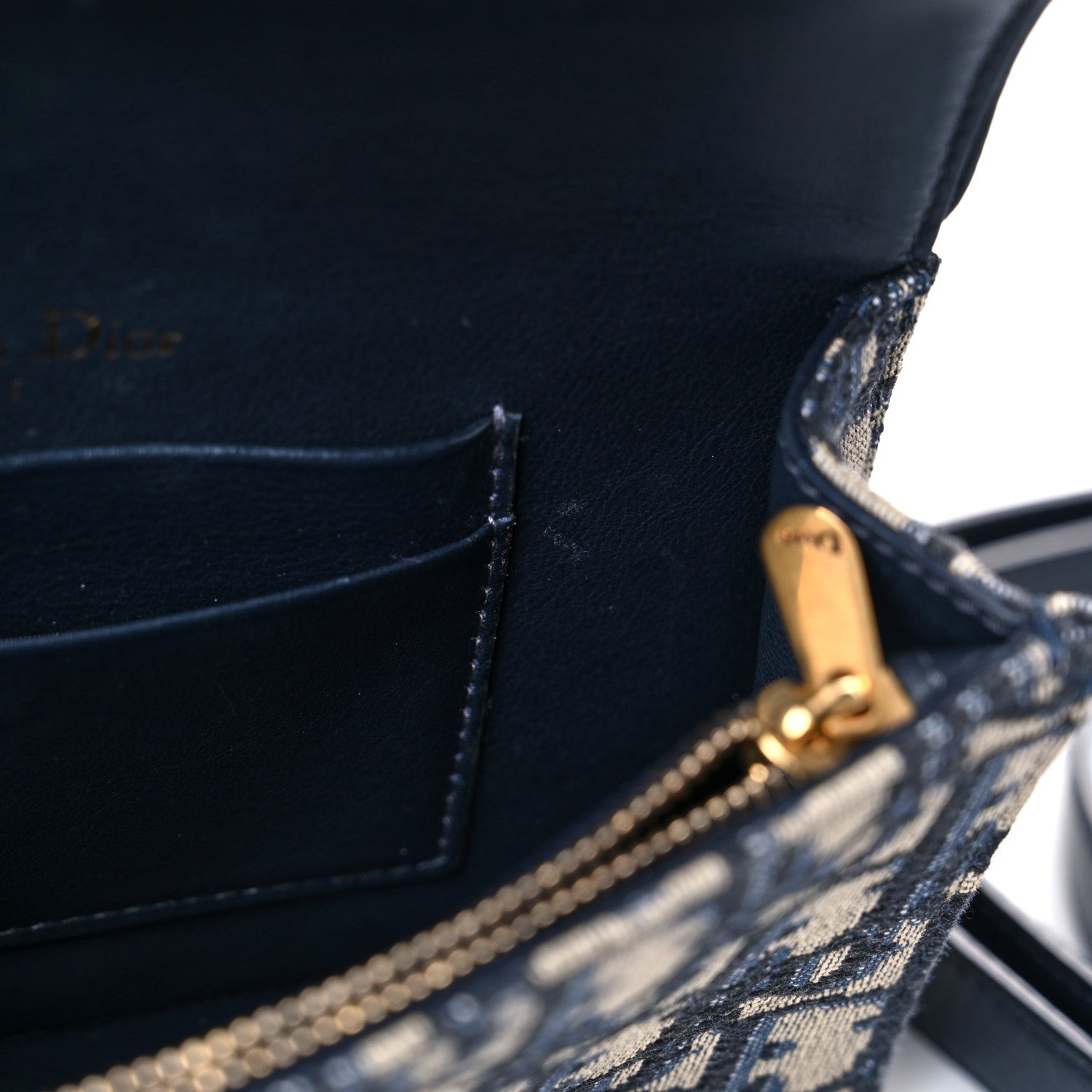 Christian Dior Oblique Saddle Belt Bag Blue 13 of 17