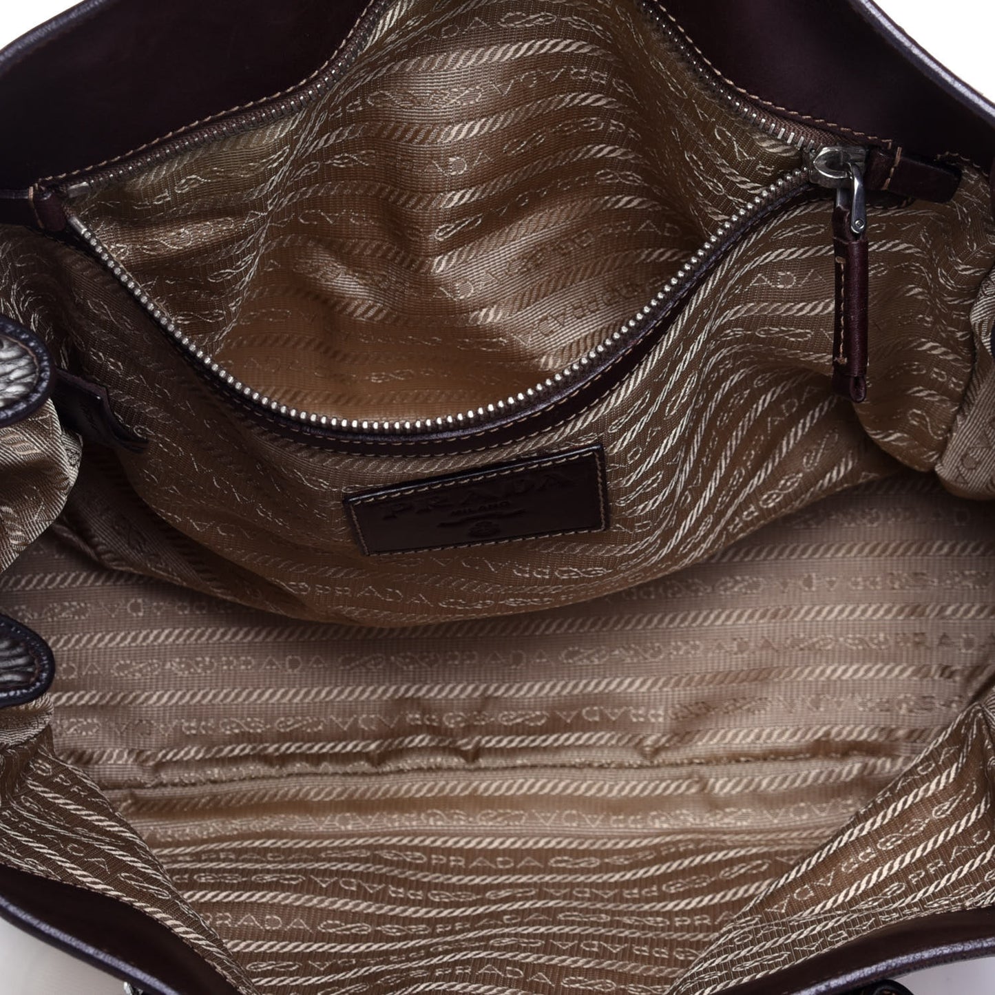 Jacquard Logo Tote Corda Bruciato