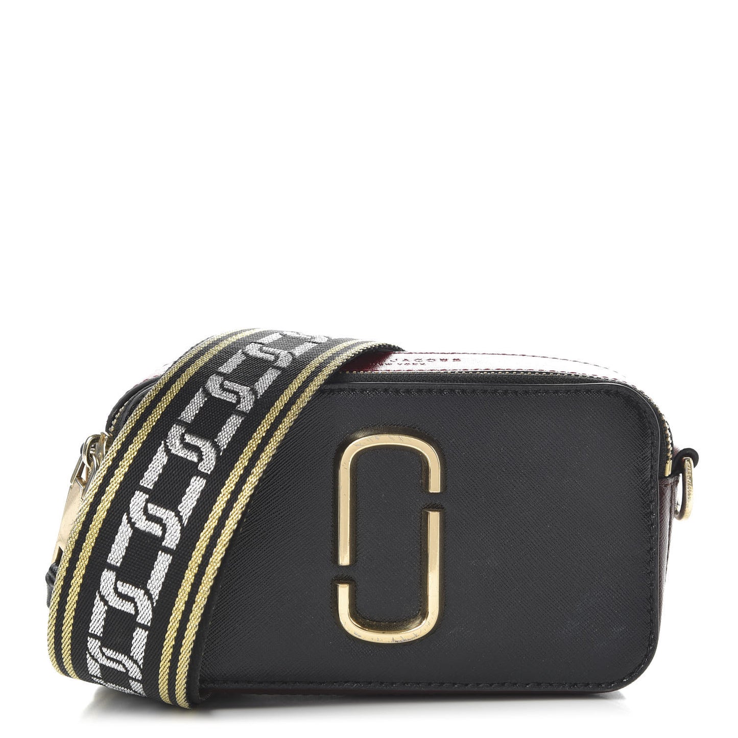 Saffiano Small Snapshot Camera Bag Black Multi