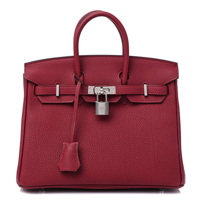 Hermes Togo Birkin 25 Rouge Grenat 1 of 10